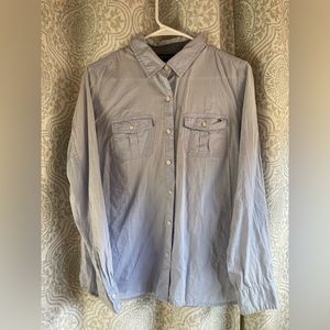 Tommy Hilfiger Blue button up blouse